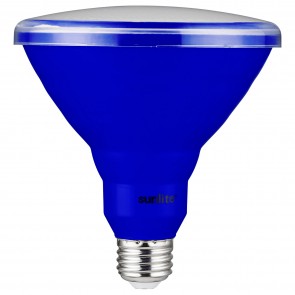 Sunlite 81477-SU PAR38/LED/15W/B PAR38 Reflector 15 Watts 120 Volts Aluminium & Plastic Material Medium Screw (E26) Colored Reflectors Reflector Lamps Blue