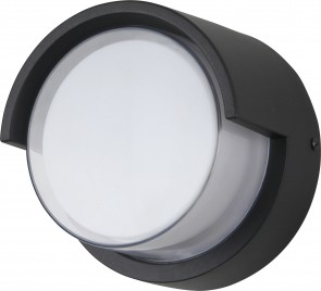 Sunlite 85106-SU LFX/WS/RC/12W/SCT/BK Round 12 Watts 60 Equivalent Wattage 120 Volts Aluminum & Steel Material Black Finish Integrated LED Outdoor Decorative Fixtures CCT Selectable 30K/40K/50K