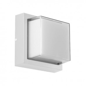 Sunlite 85112-SU LFX/WS/SQ/12W/SCT/WH Square 12 Watts 60 Equivalent Wattage 120 Volts Aluminum & Steel Material White Finish Integrated LED Outdoor Decorative Fixtures CCT Selectable 30K/40K/50K