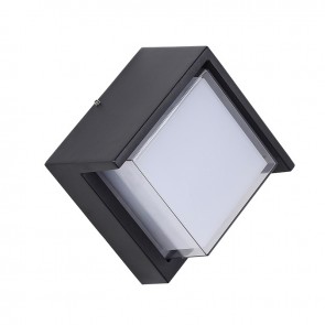 Sunlite 85113-SU LFX/WS/SQC/12W/SCT/BK Square 12 Watts 60 Equivalent Wattage 120 Volts Dimmable Aluminum & Steel Material Black Finish Integrated LED Outdoor Decorative Fixtures CCT Selectable 30K/40K/50K
