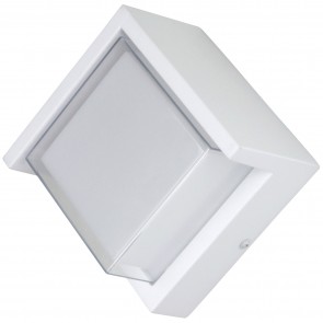Sunlite 85114-SU LFX/WS/SQC/12W/SCT/WH Square 12 Watts 60 Equivalent Wattage 120 Volts Aluminum & Plastic Material White Finish Integrated LED Outdoor Decorative Fixtures CCT Selectable 30K/40K/50K