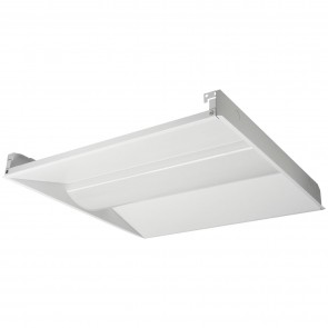 Sunlite 85214-SU LFX/2X2/SCT/MW/MV/D 20/25/30 Watts Square Shape 120-277 Volts 2640/3250/3750 Lumens Dimmable Steel & PC White Finish Recessed Indoor Lay In Center Basket Fixtures CCT Selectable 35K/40K/50K
