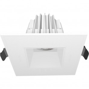 Sunlite 85557-SU LFX/DAD/2S/8W/40K 8 Watts 120 Volts 500 Lumens Dimmable Aluminum & Acrylic White Finish Integrated LED Recessed Indoor Downlight Regressed Fixtures Cool White 4000K