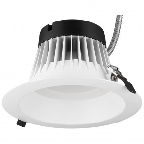 Sunlite 87736-SU LFX/CRD/SCT/8R/33W/8? 33 Watts 120-277 Volts 3000 Lumens Dimmable Aluminum & PC White Finish Integrated LED Recessed Indoor Downlight Commercial Fixtures CCT Selectable 30K/35K/40K/50K