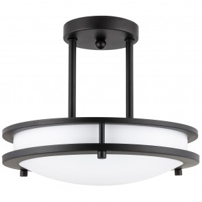 Sunlite 87784-SU LFX/DCO12/P/ORB/15W/SCT 15 Watts 120 Volts 1050 Lumens Dimmable Steel & Acrylic Oil Rubbed Bronze Finish Integrated LED Indoor Pendant Decorative Fixtures CCT Selectable 30K/40K/50K