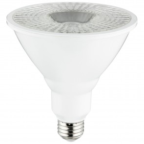Sunlite 87937-SU PAR38/LED/15W/CRI90/50K PAR38 Reflector 15 Watts 100 Equivalent Wattage 120 Volts Dimmable White Finish Medium Screw (E26) PAR38 Reflector Lamps Super White 5000K