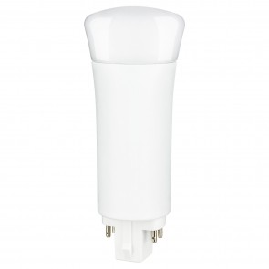 Sunlite 88214-SU PLV/E/LED/IS/9W/35K/V2 PLV 9 Watts 18 Equivalent Wattage 120-277 Volts White Finish 4-Pin (G24q) PLV Plug-In Lamps Neutral White 3500K
