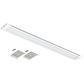 Sunlite 88619-SU LFX/UCF/20/30K 20" Linear 8 Watts 24 Volts Dimmable Metal & Plastic Material White Finish Undercabinet Linear Fixtures Warm White 3000K