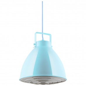 Sunlite 88754-SU CF/PD/Z/BB Canopy Shape 4' Foot Cord 120 Volts Metal Baby Blue Finish Medium Screw (E26) Residential Pendant Indoor Modern A19 Colored Fixtures