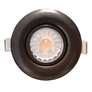 Goodlite G-19848 R3/8W/GR/LED/BZ/5CCT LED 3 inch Gimbal Round Bronze 8 Watts 65 Equiv. Wattage 650 Lumen Selectable CCT 27,30,35,41,50K