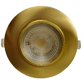 Goodlite G-20005 R4/14W/GR/LED/BB/5CCT LED 4 inch Gimbal Round Brushed Brass 14 Watts 120 Equiv. Wattage 1200 Lumen Selectable CCT 27,30,35,41,50K