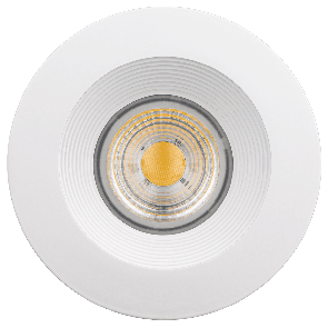 Goodlite G-20100 & G-20191  M4/15W/LED/27K LED 4" Regress Luminaire With Round Baffle Trim, 1100 Lumens Soft White 2700K