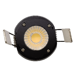 Goodlite G-48340 & G-48343 M2/8W/LED/5CCT Regress Luminaire With Smooth Round Black Trim 8 Watts 60 Equiv. Wattage 600 Lumen Selectable CCT 27,30,35,41,50K