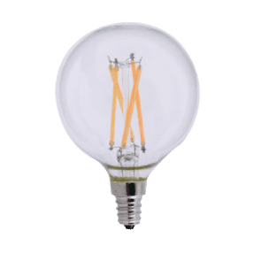 Goodlite G-83411 G16/3.5/LED/D/27K 3.5 Watts 40 Equiv. Wattage 350 Lumen Globe Light Bulb Soft White 2700k