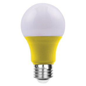 Luxrite LR21490 LED8A19/YELLOW 4.25 inch 8 Watts A19 E26 Base LED LIGHT BULB Color Temperature YELLOW