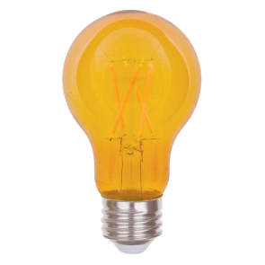 Luxrite LR21725 LED4.5A19/YELLOW/FIL 4.05 inch 4.5 Watts A19 E26 Base FILAMENT LED LIGHT BULB Color Temperature YELLOW