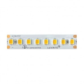 Luxrite LR44300 LEDTL/2835/176/19.2/927/IP20/24V/HC/5M 5.8 Watts/FT 615 Lumens/FT LED TAPE LIGHT Soft White 2700k